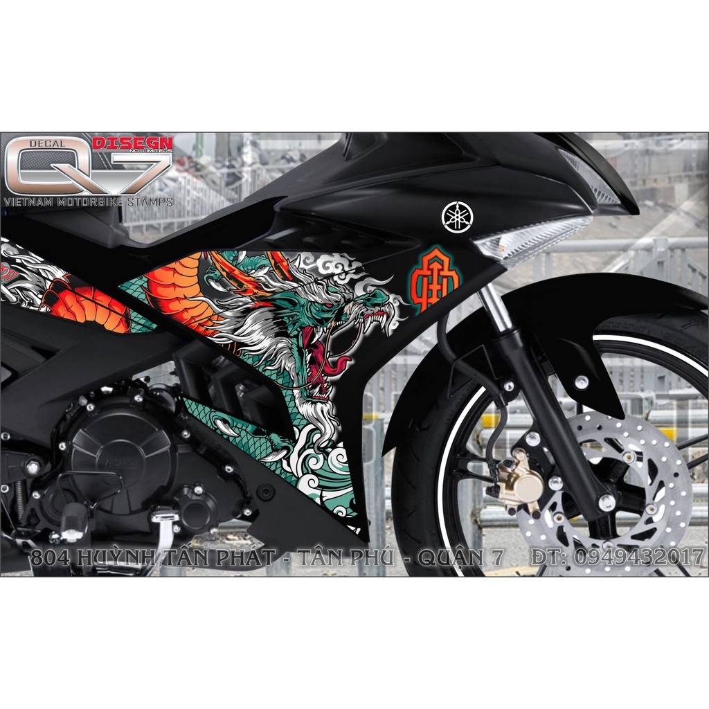 TEM RỜI EXCITER 150 RỒNG ĐEN