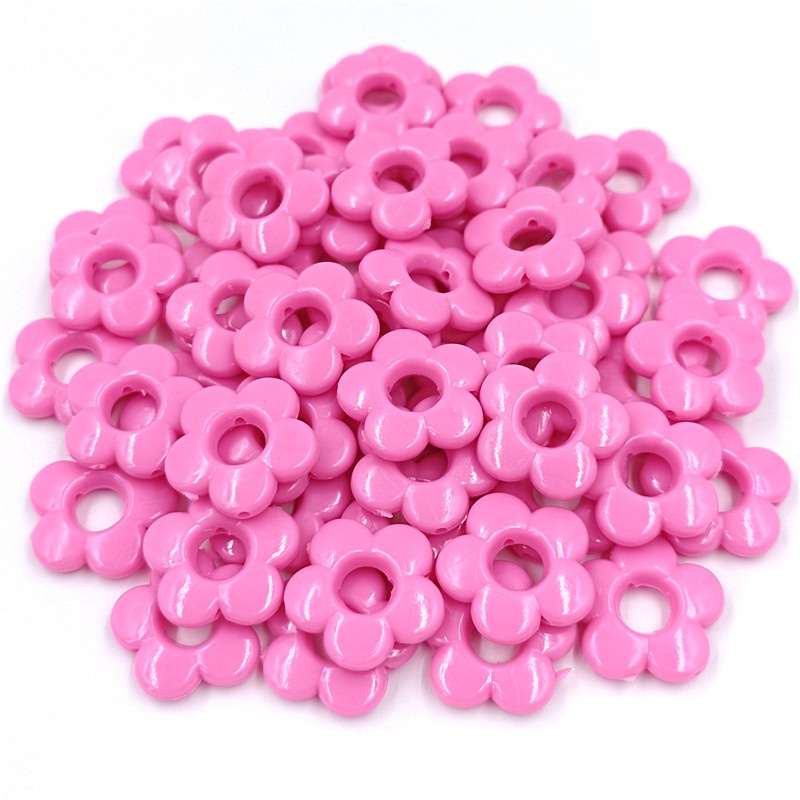Hạt Xâu Làm Trang Sức Hình Hoa Bằng Acrylic 10 Cái 19mm DIY