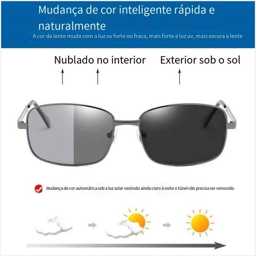 Kính Mát Phân Cực Mặt Vuông Thay Đổi Màu Sắc Thời Trang Cho Nam Và Nữ