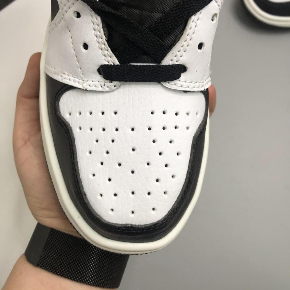 Giày Jordan Cổ Cao Thể Thao Nam Nữ, GIày JD1 Thời Trang Hight Panda Trắng Đen Hàng Đẹp Full Box bill