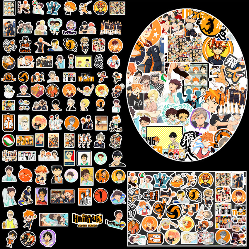 100Pcs/Set ❉ Haikyuu!! Series C - Anime Stickers ❉ Cartoon DIY Fashion Waterproof Doodle Decals Stickers