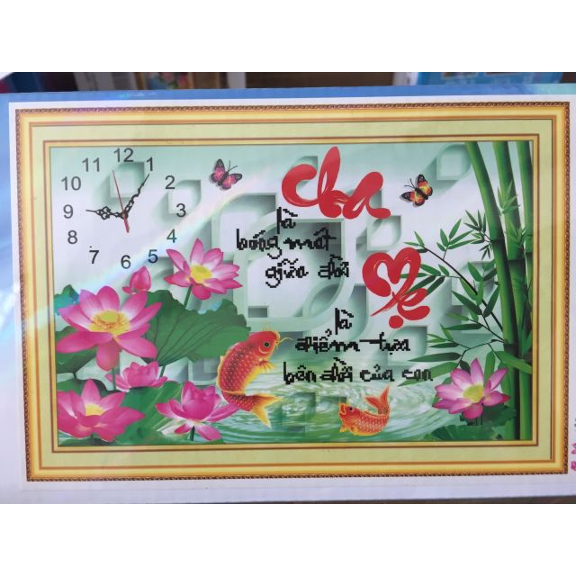 Tranh đá cha mẹ E0037