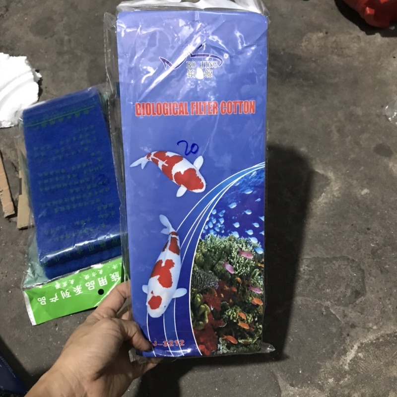 Bông koi xanh 90*30*2cm vật liệu lọc hồ cá