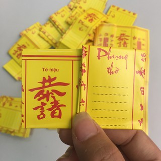[ bát hương ] TỜ HIỆU dùng để bốc bát nhang, bỏ cùng Tro nếp và cốt thất bảo