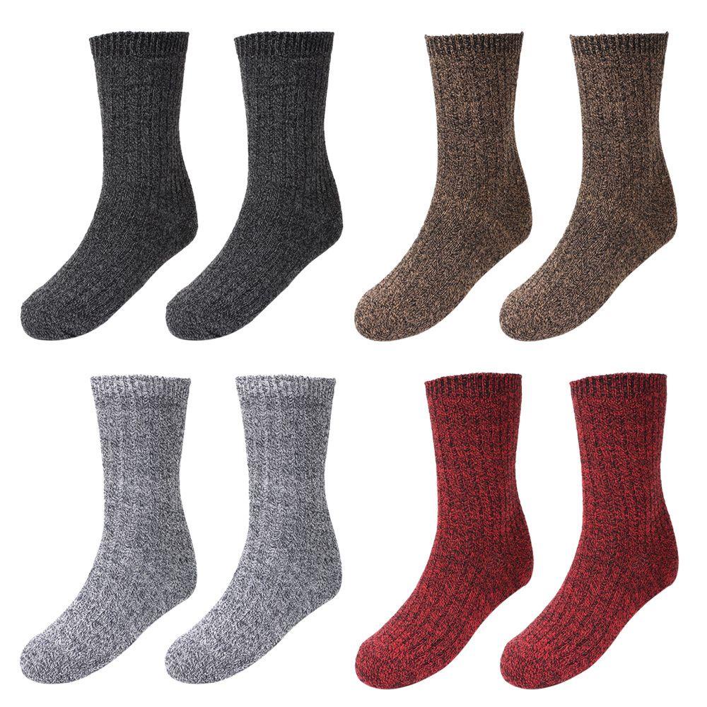 ROWANS Vớ Cotton Dày Cổ Vừa Không Đường May Thời Trang Cho Nam Và Nữ