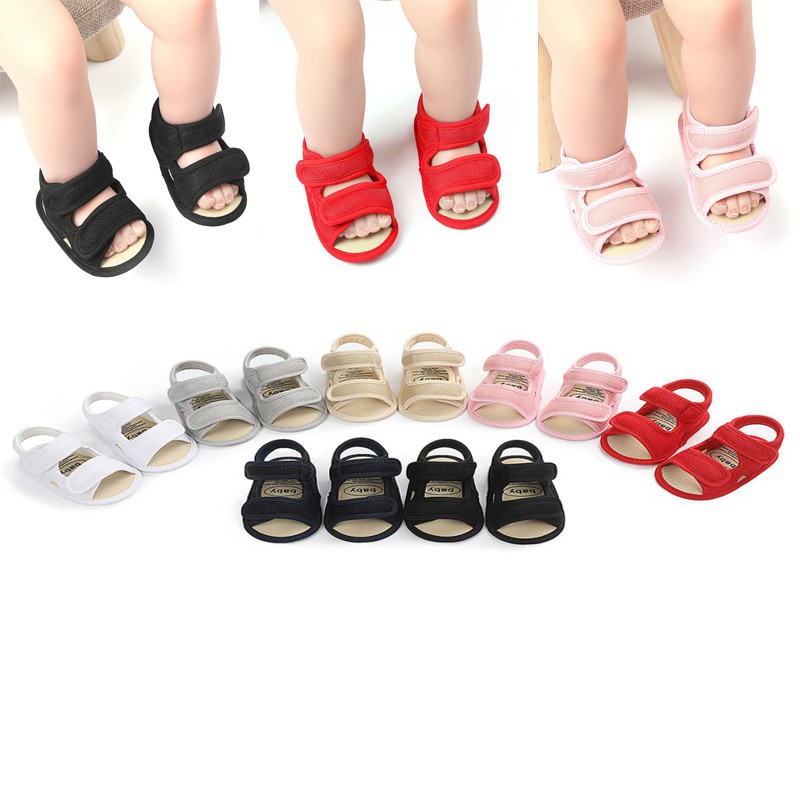 Giày Sandal Đế Mềm Chống Trượt Đáng Yêu Tiện Dụng Cho Bé Từ 0-18 Tháng Tuổi