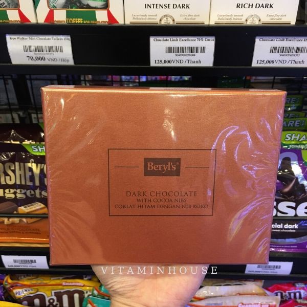 Socola Đen Beryls Cocoa nibs 216g