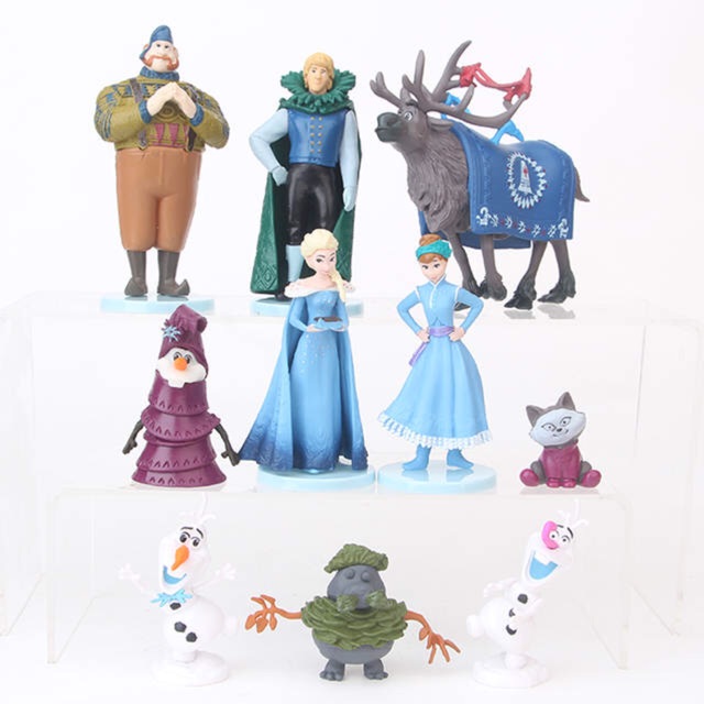 ❄️❄️ Set 10 Mô Hình Hoạt Hình Frozen II ❄️❄️ Elsa Anna Krisoff Steve Olaf 4-9 cm