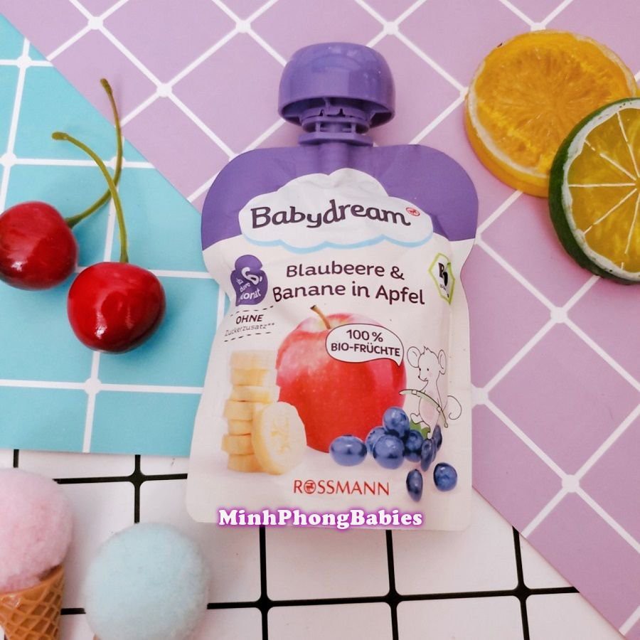 Trái cây nghiền Bio Baby Dream cho bé từ 6 tháng tuổi