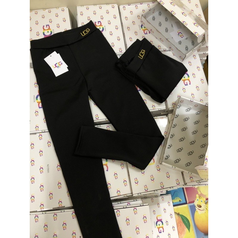 BÁN SỈ QUẦN LEGGING LÓT LÔNG KÈM HỘP THÊU CHỮ UG CHO NỮ | BigBuy360 - bigbuy360.vn