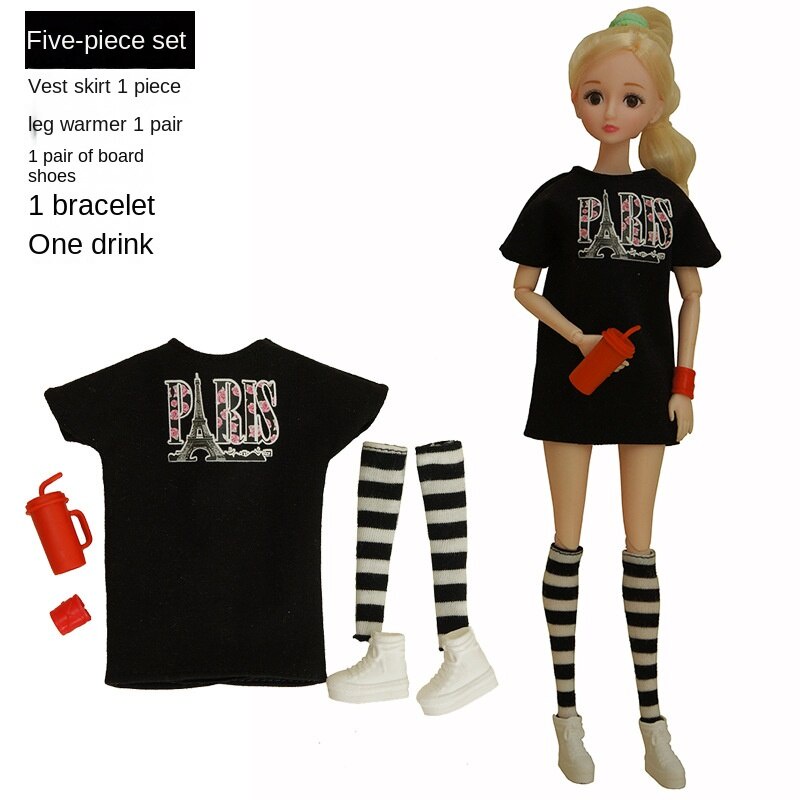 Set 5 Búp Bê barbie 30cm Thay Đổi Màu Sắc Phong Cách Âu Mỹ