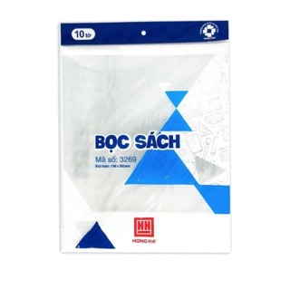 (10c/1 túi) Bọc sách hồng hà cỡ lớn (190x265)mm