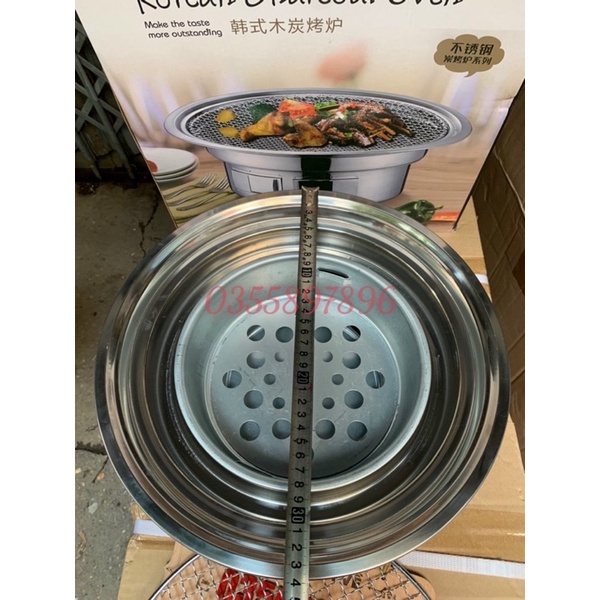 Bếp Nướng Than Hoa  BBQ Than Hoa Không Khói Cao Cấp Sét bếp 5 món