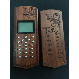 Điện thoại NOKIA 110i vỏ gỗ mẫu chú tiểu
