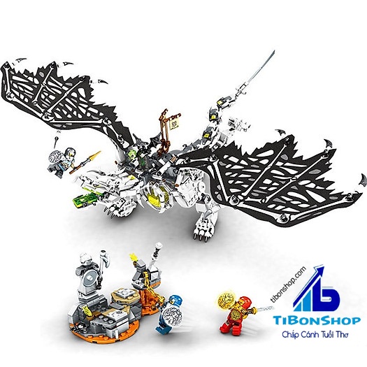 Lắp ghép Ninjago Rồng Thần Của Phù Thủy Đầu Lâu - Đồ chơi Xếp hình Mô hình Ninja 71721 Skull Sorcerer's