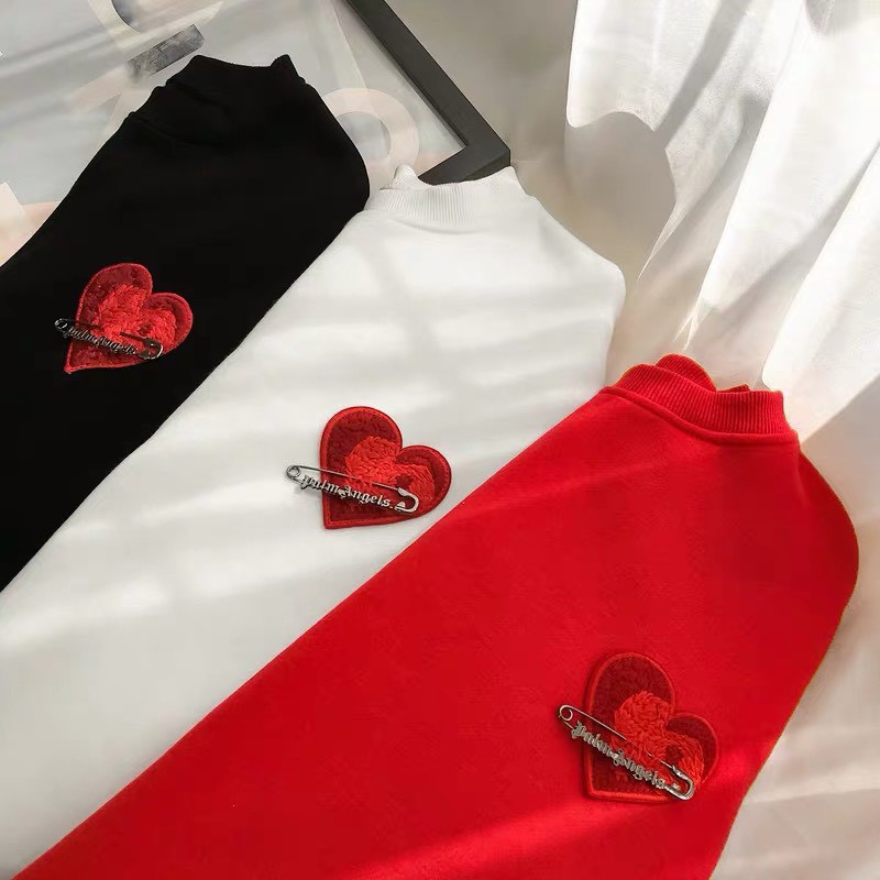 Áo nỉ nữ kim băng hình tim đáp nổi 3 màu