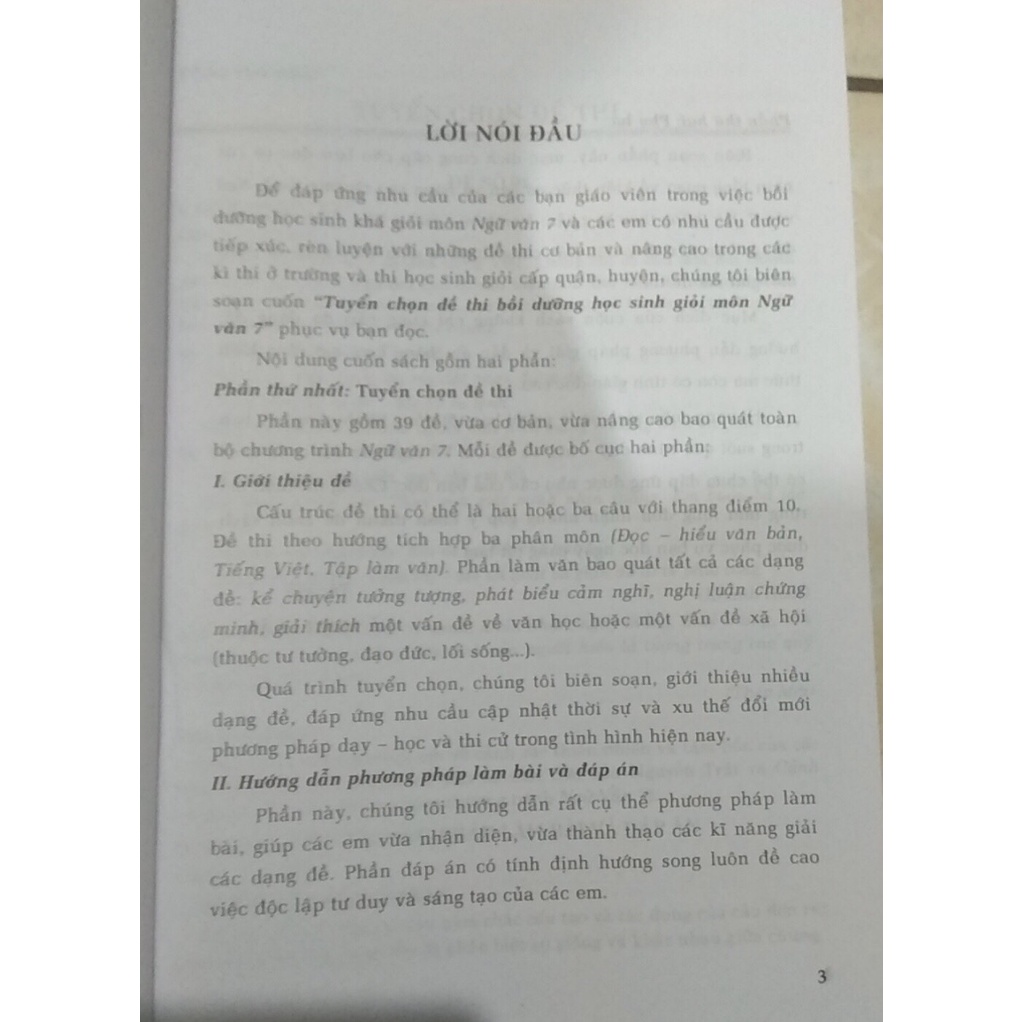 Sách - Tuyển chọn Đề thi bồi dưỡng học sinh giỏi môn Ngữ văn Lớp 7