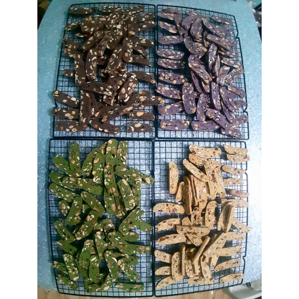 Bánh Biscotti ăn kiêng giảm cân mix 4 vị 200gr