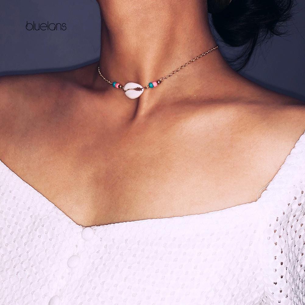 Vòng Cổ Choker Họa Tiết Vỏ Sò Thời Trang Cho Nữ