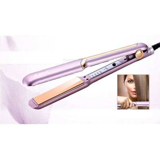 Máy kẹp duỗi và uốn tóc KEMEI KM-459 2 trong 1 chuyên dụng dành cho nữ