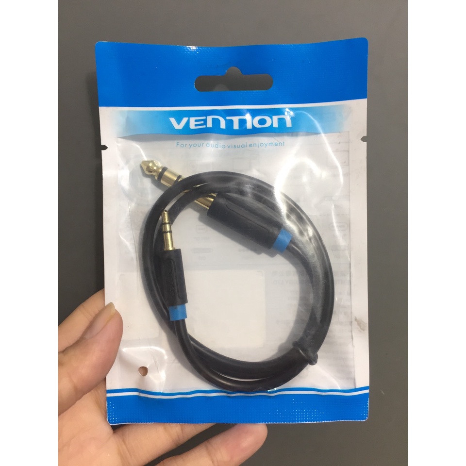 Cáp chuyển 3.5mm Male ra 6.5mm Male Vention model BAB