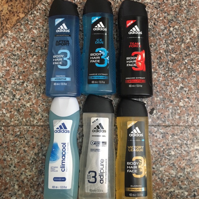 Tắm gội rửa mặt Adidas 3in1 250ml