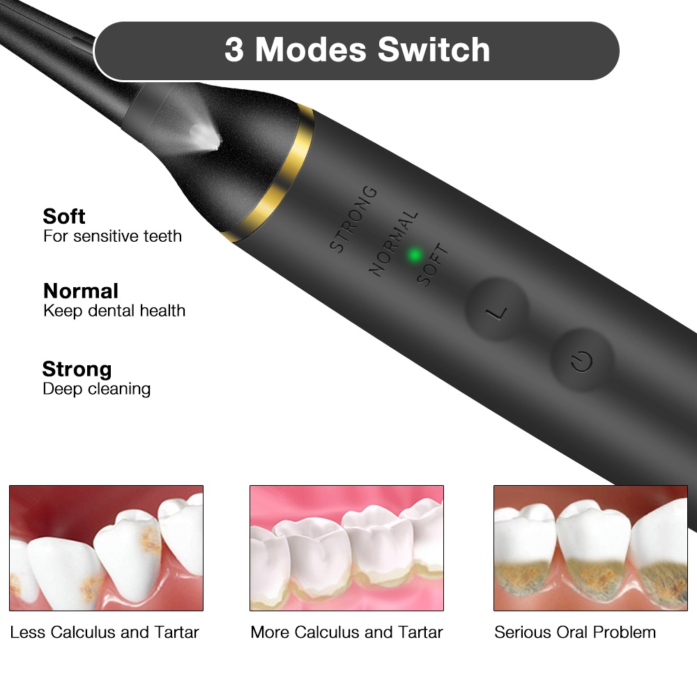 [Agdoad] Máy lấy cao răng tại nhà Deltal Calculus Remover, máy lấy vôi răng tiện lợi mẫu mới máy làm sạch răng ,Máy cạo vôi răng siêu âm tiện dụng thông minh loại bỏ vết ố răng