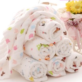 Set 5 khăn xô sữa nhăn 6 lớp LunaBaby