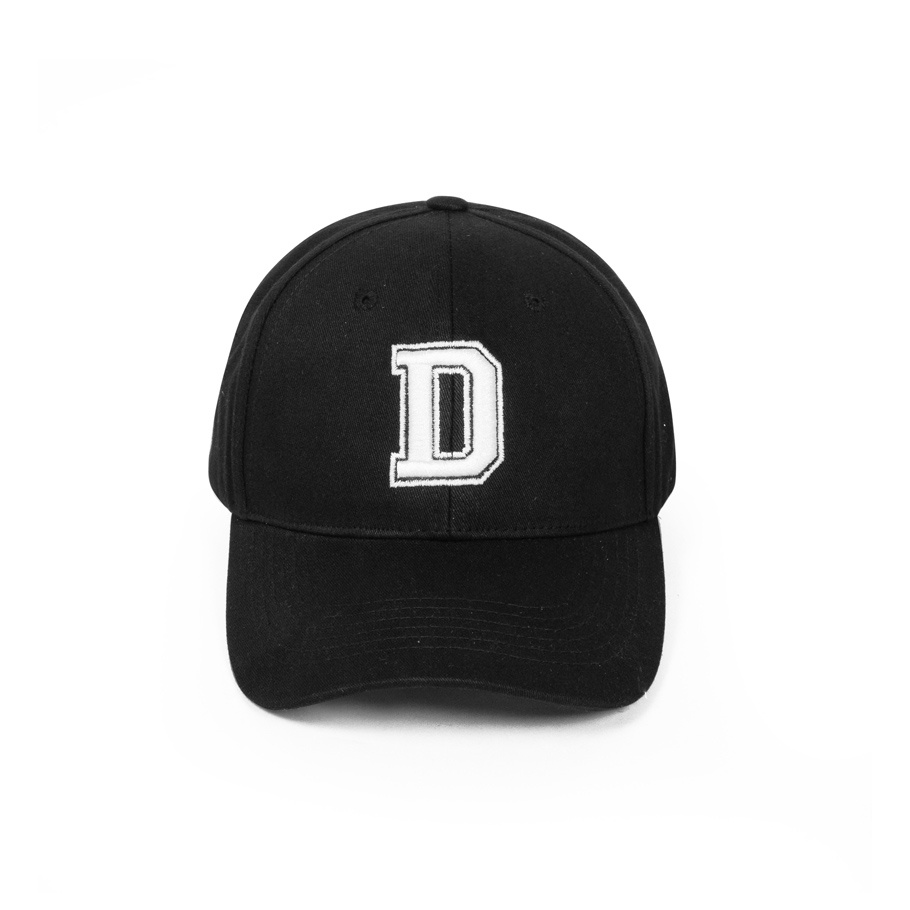 Mũ lưỡi trai nam màu đen thêu logo local brand Davies Black Baseball Academy Cap |D-HAT06-D