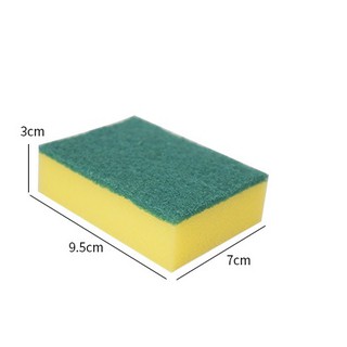 Miếng mút rửa chén 2 mặt xanh vàng