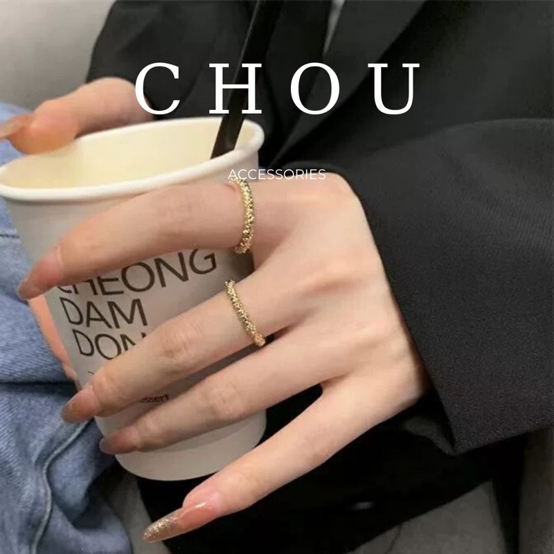 Nhẫn Trơn Basic Lấp Lánh | CHOU ACCESSORIES |