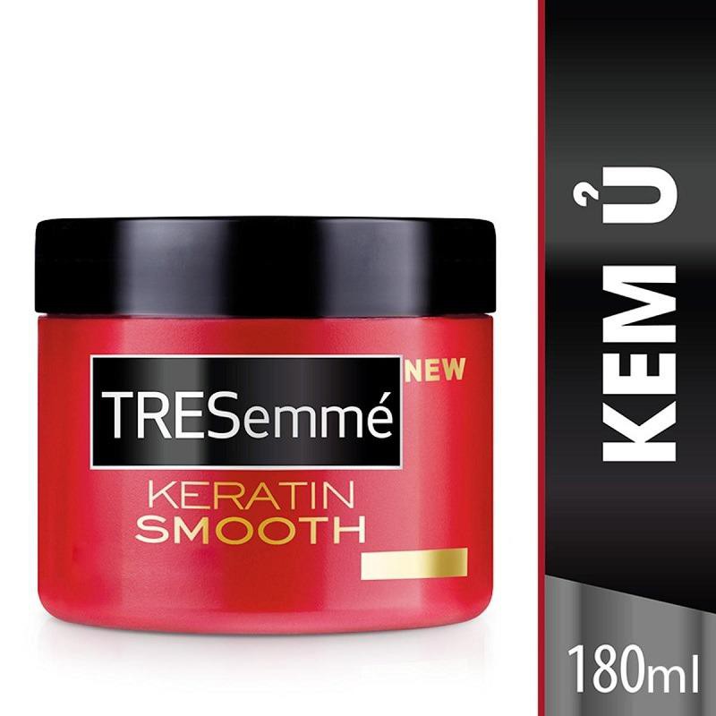 KEM Ủ TÓC TRESEMME KERATIN SMOOTH VÀO NẾP SUÔN MƯỢT (180ML)