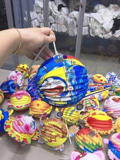 Combo lồng đèn giấy thú trung