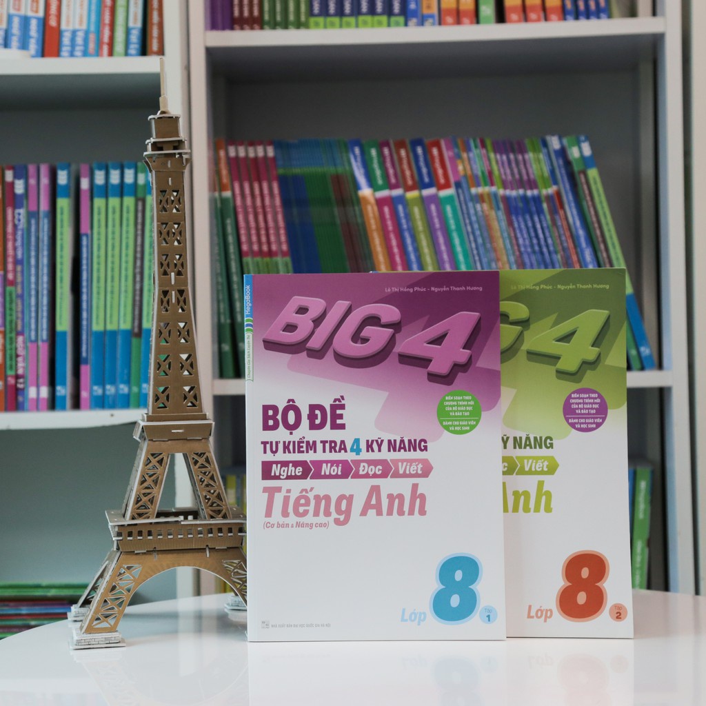 Sách - Big 4 Bộ Đề Tự Kiểm Tra 4 Kỹ Năng Nghe Nói Đọc Viết Cơ Bản và Nâng Cao Tiếng Anh Lớp 8 Tập 2 MEGATHCS9568