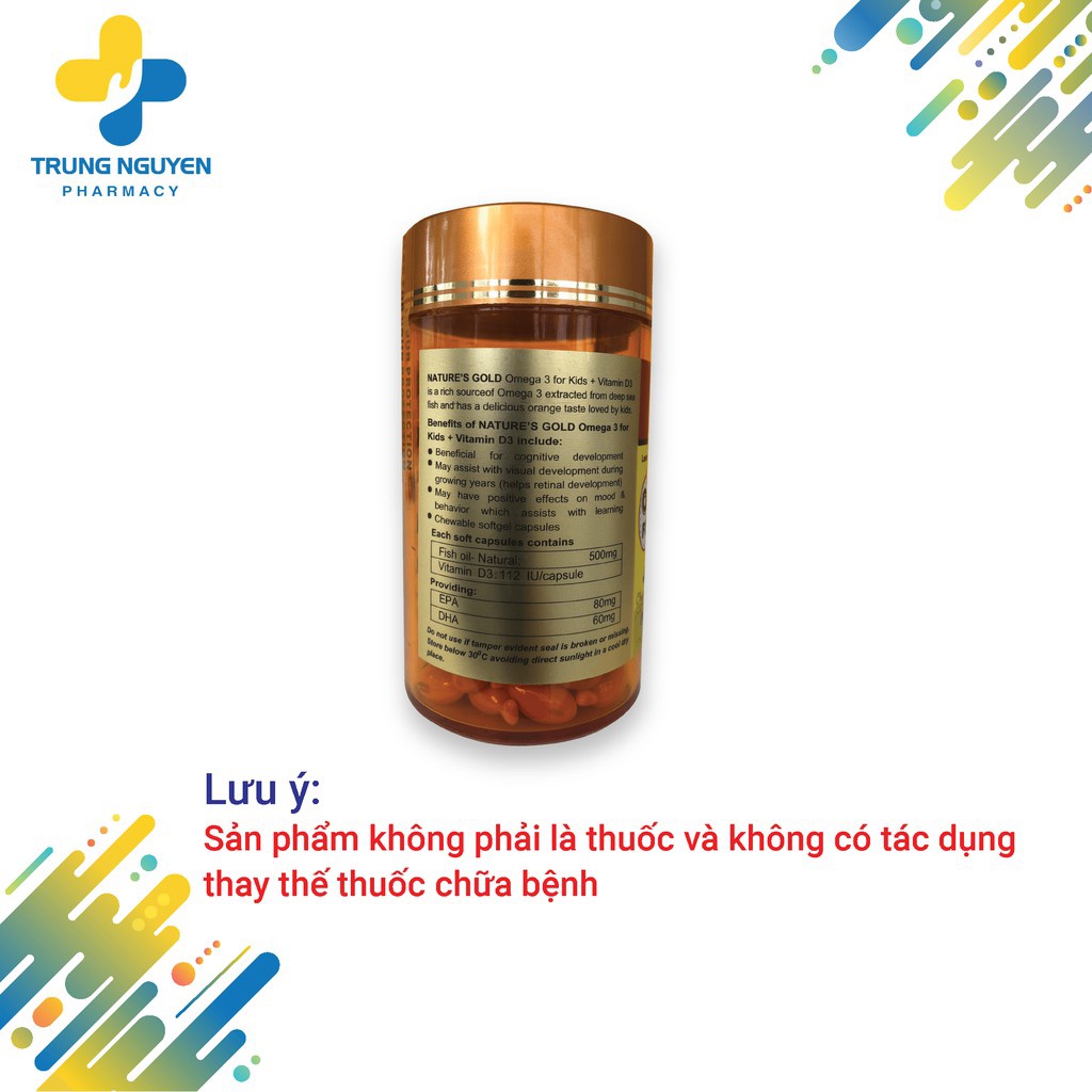 Viên uống Omega3 For Kids + Vitamin D3