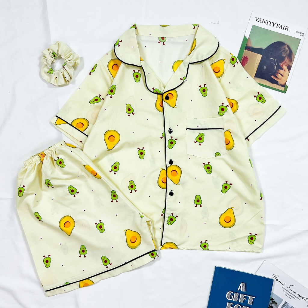 [Bộ Ngủ Pijama Đùi]-Vải Kate Thái Loại 1-Hàng Thiết Kế.