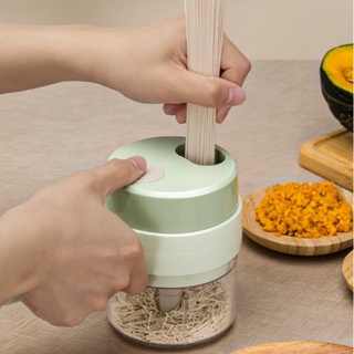Máy xay tỏi ớt kiêm thái hành rau củ nhỏ có đầu cọ vệ sinh tiện dụng