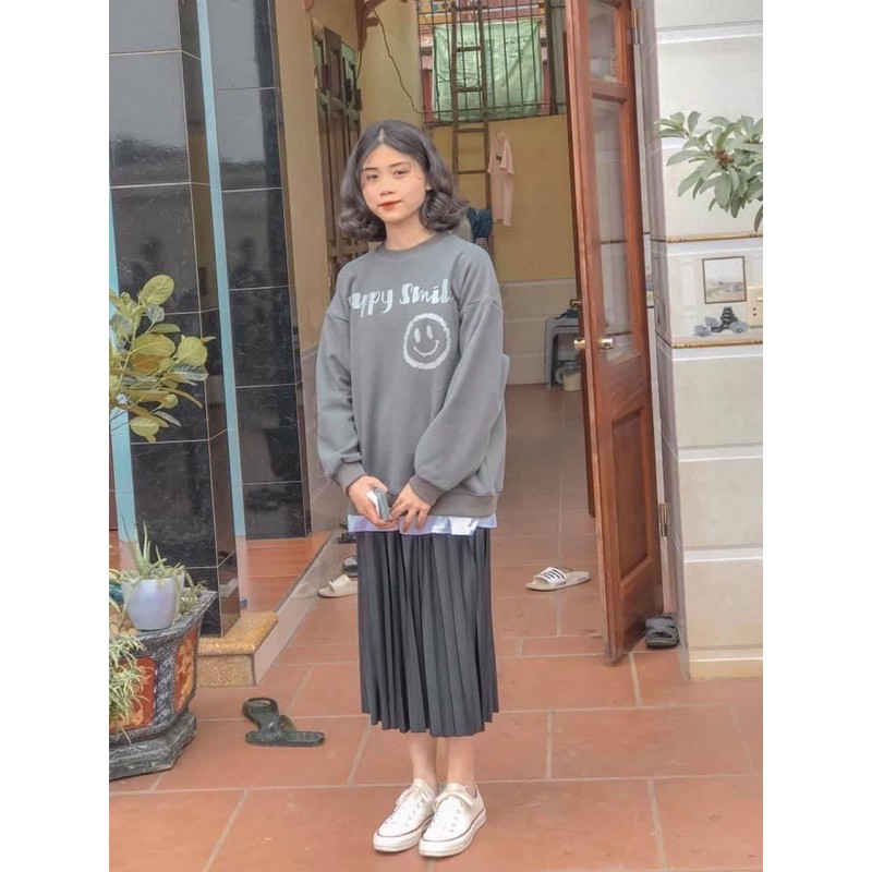 Chân váy xếp ly 1 màu đen | BigBuy360 - bigbuy360.vn