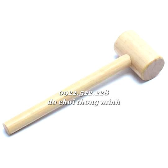 Đồ chơi kỹ sư nhí: búa gỗ và đinh gỗ, bi ve cho bé luyện ta