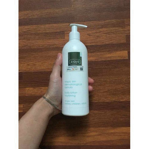 Nhũ Tương Dưỡng Ẩm Ziaja Med Atopy, Dưỡng Ẩm, Tái Tạo Da 400ml - Chính Hãng