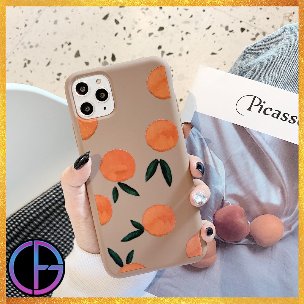 Ốp Điện Thoại Màu Cam Xinh Xắn Cho Iphone 11 Pro Max Xsmax Xr 6 I 7 I 8 Plus | BigBuy360 - bigbuy360.vn