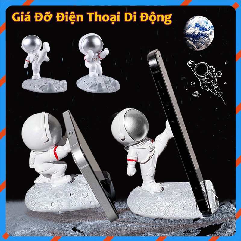 Giá Đỡ Điện Thoại/Máy Tính Bảng Hình Phi Hành Gia Bằng ABS Để Bàn Thông Dụng,giá đỡ đa năng tiện lợi