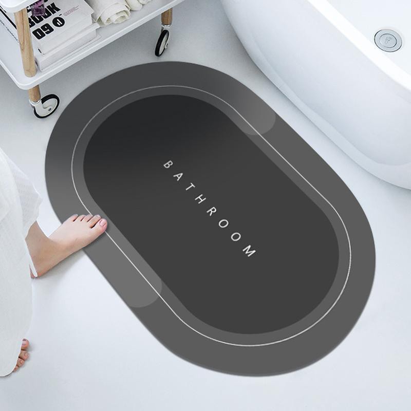 Thảm Lau Chân Silicon Siêu Thấm Nước Chất Liệu Chống Trơn Trượt