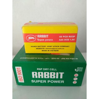 PIN THỎ 2A 3A AA AAA CHẠY ĐỒ CHƠI