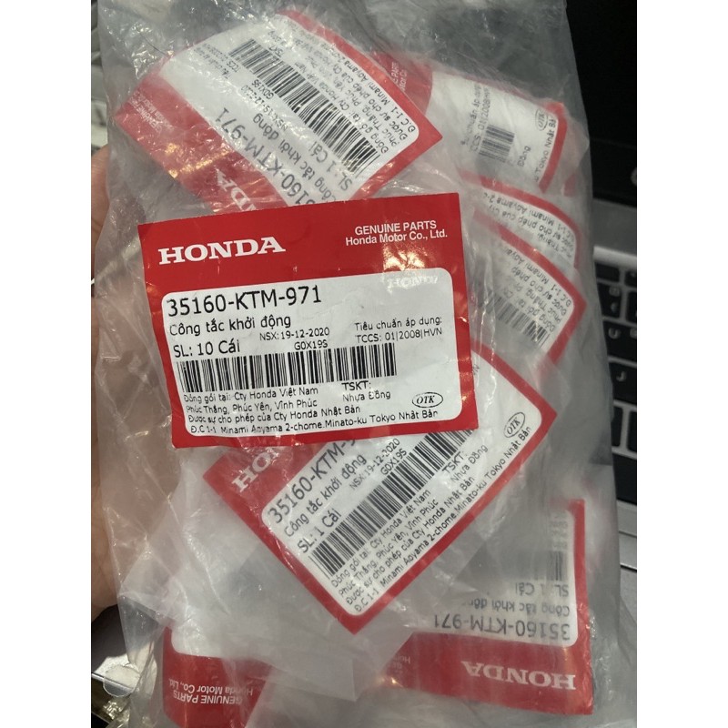 Công Tắc khởi động _nút đề xe máy_ nút đề Honda