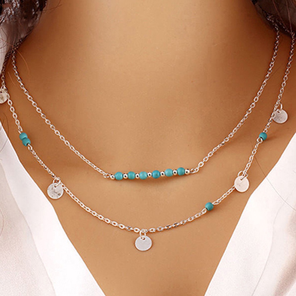 Dây Chuyền Choker Nhiều Lớp Phong Cách Boho Thời Trang Cho Nữ