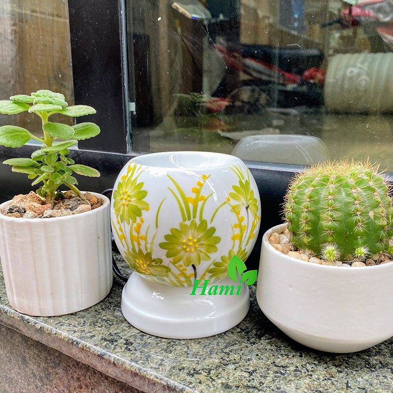 [RẺ NHẤT SHOPEE] Đèn Xông Tinh Dầu Bát Tràng Cao Cấp được tặng kèm 01 bóng cao cấp giá không đổi.