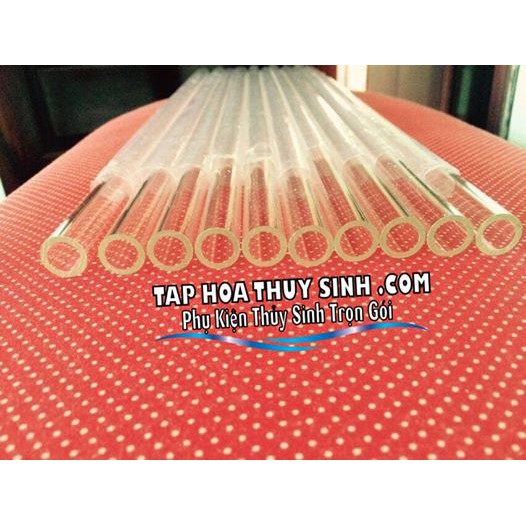 ỐNG NHỰA ACRYLIC 50cm CỨNG CHẾ IN OUT OD5,6,8,10,12,14,15,16,18,20,22,25,30mm