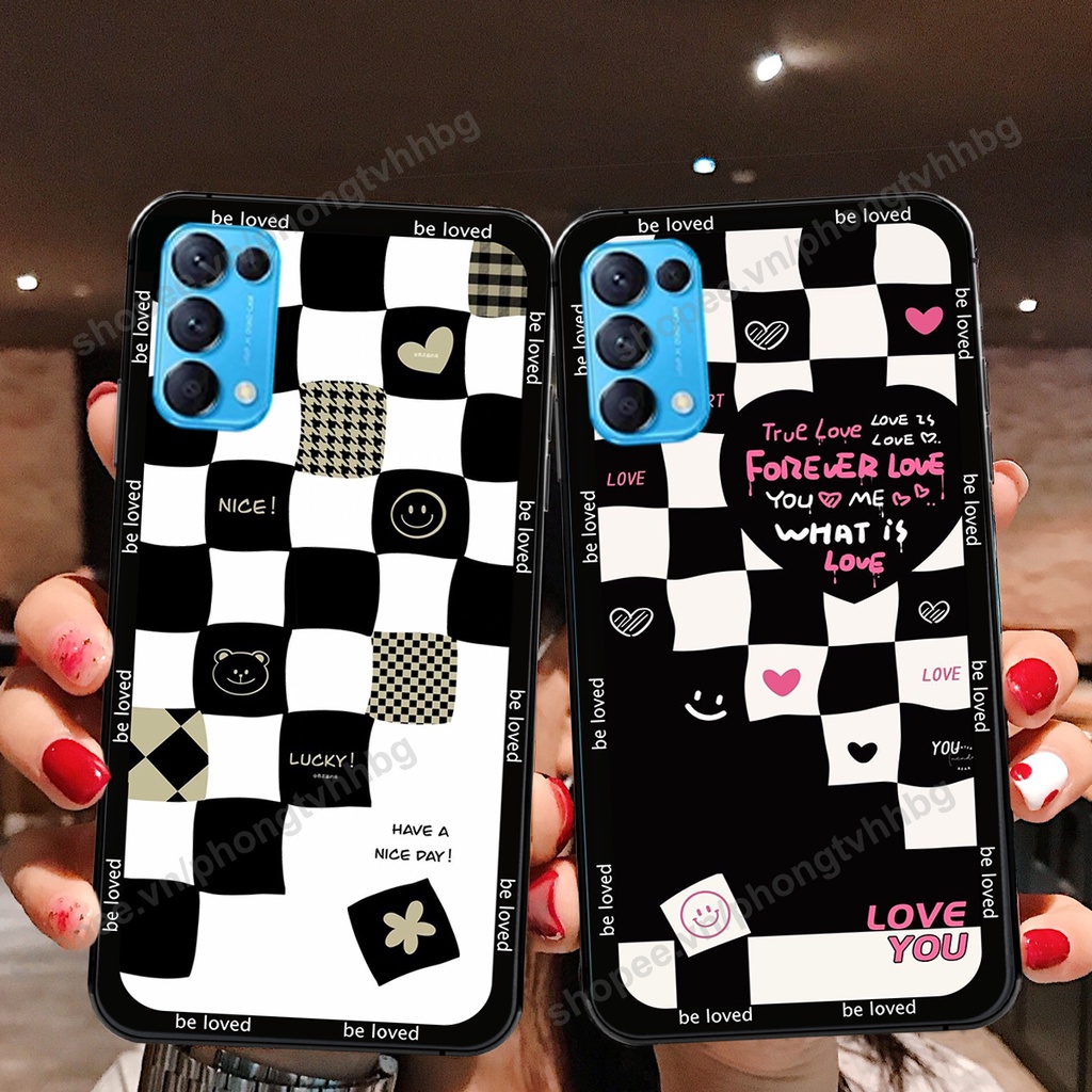 Ốp lưng Oppo Reno5 4G / Reno5 5G / Reno 5  ốp họa tiết trái tim caro, chuột mikey thể thao cực đẹp cute cực bền bỉ