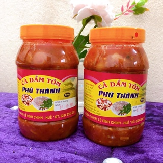2 hủ 500gr cà dầm tôm phú thành - đặc sản huế